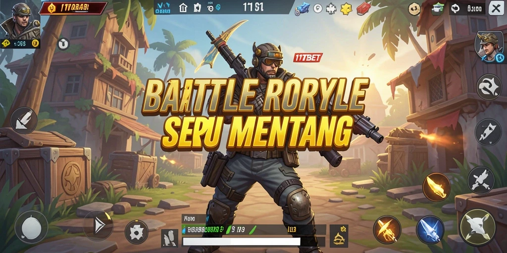 Gameplay seru 11TBET dengan pertempuran intens Battle Royale.