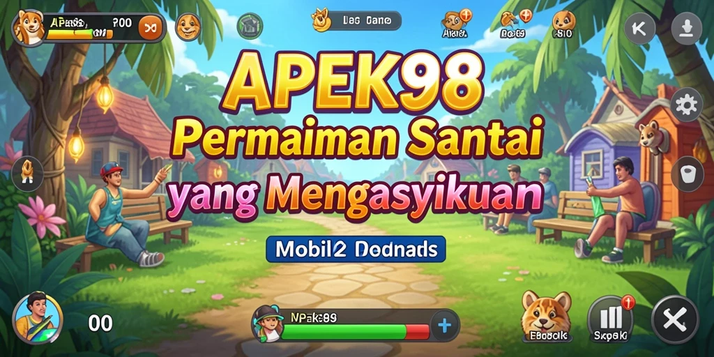 Tampilan gameplay menarik APEK88 dengan grafis yang cerah dan interaksi yang menyenangkan.