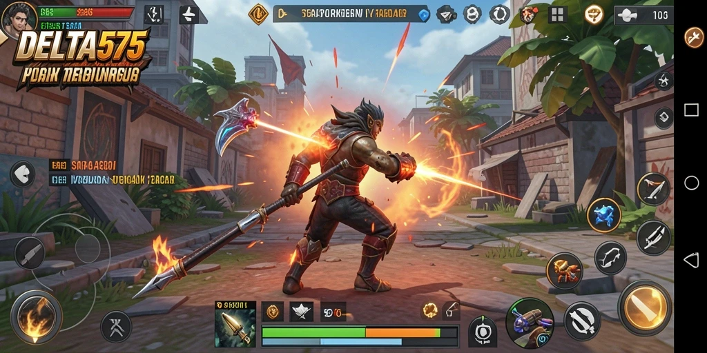 Tampilan gameplay menarik dari DELTA575 dengan momen strategi yang intens.