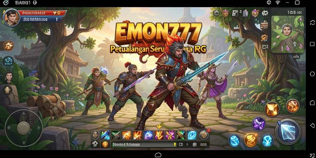 Tampilan menarik dari gameplay RPG yang memukau.
