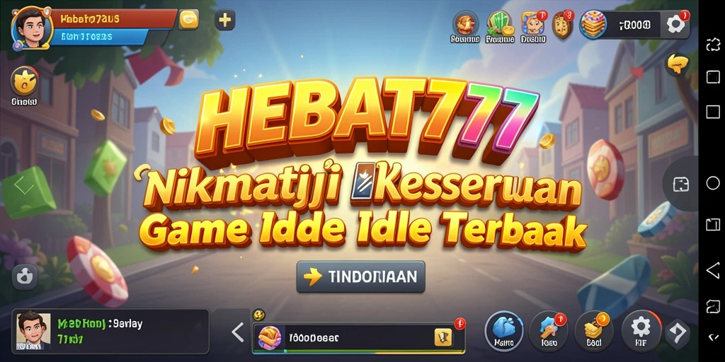 Gameplay Idle HEBAT777 yang mengasyikkan dan interaktif.