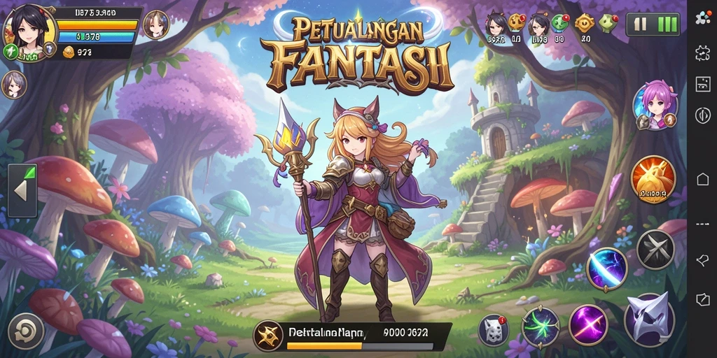 Tampilan luar biasa dari gameplay anime di ID678.