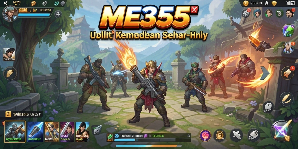 Screenshot dari ME355 yang menunjukkan antarmuka aplikasi utility.