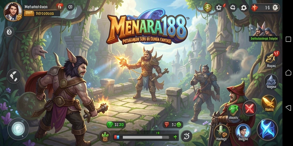 Tampilan gameplay yang memukau dalam dunia petualangan.