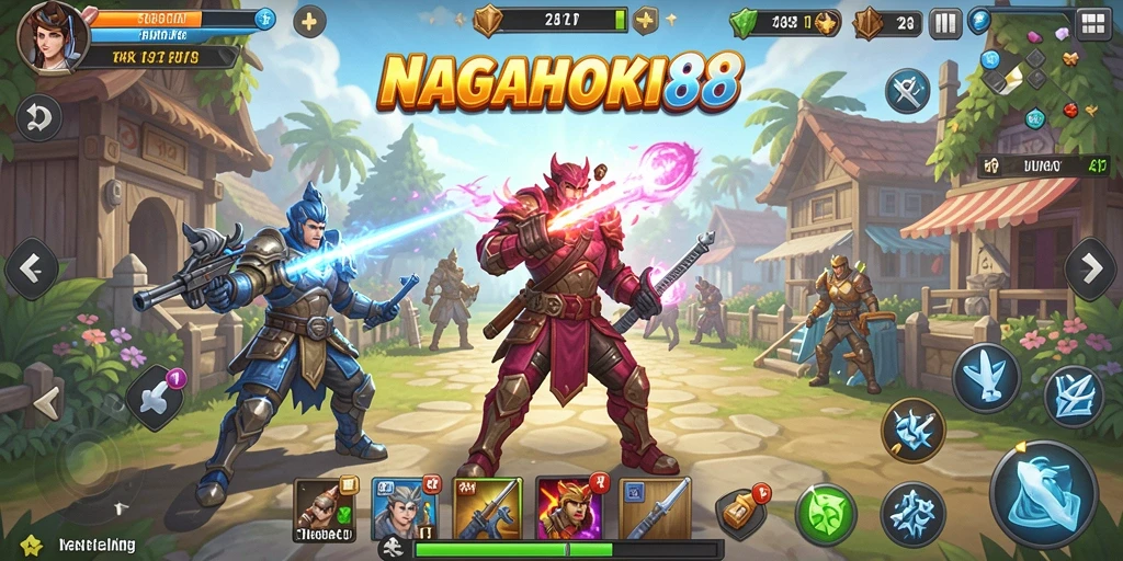 Tampilan gameplay menarik dari NAGAHOKI88 dengan grafis yang memukau.