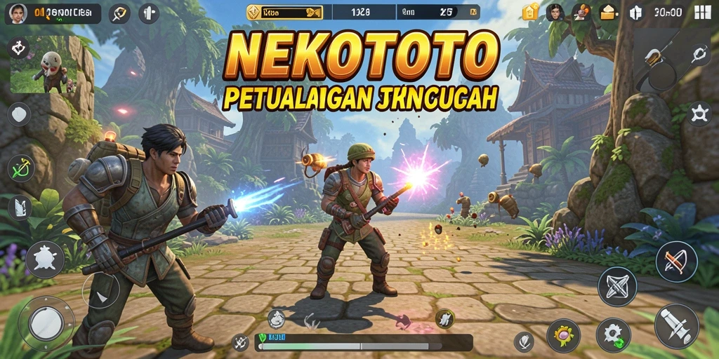 Tampilan menarik dari gameplay seru NEKOTOTO.