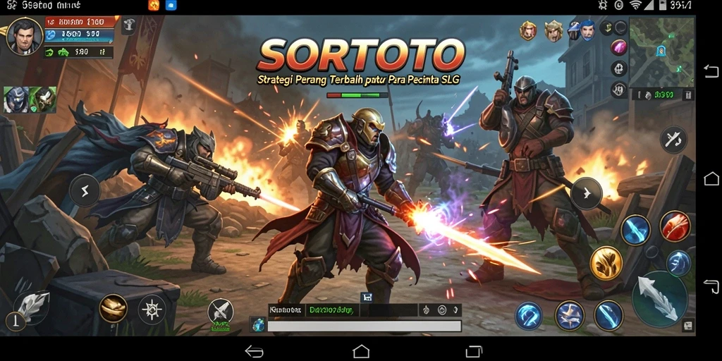 Gambaran gameplay menegangkan dalam SORTOTO dengan strategi cerdas dan pertempuran epik.