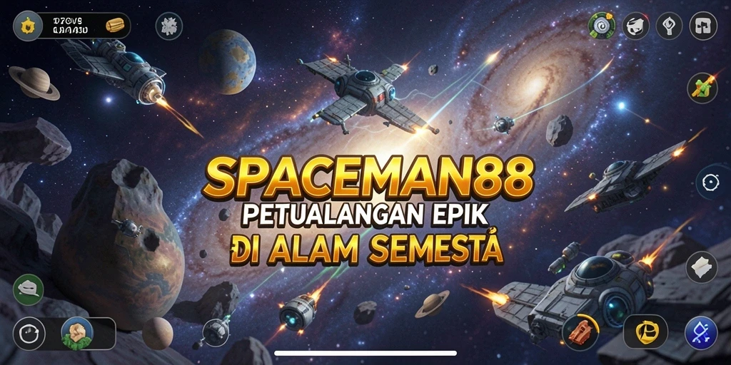 Tampilan gameplay SPACEMAN88 yang menampilkan pertarungan epik dan eksplorasi.