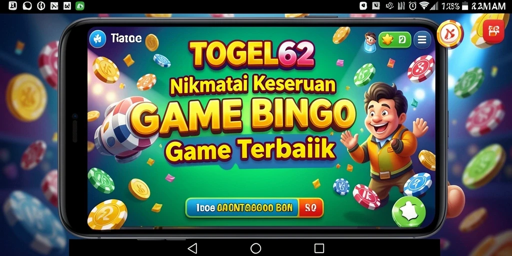 Tampilan antarmuka menarik dari permainan Bingo TOGEL62.