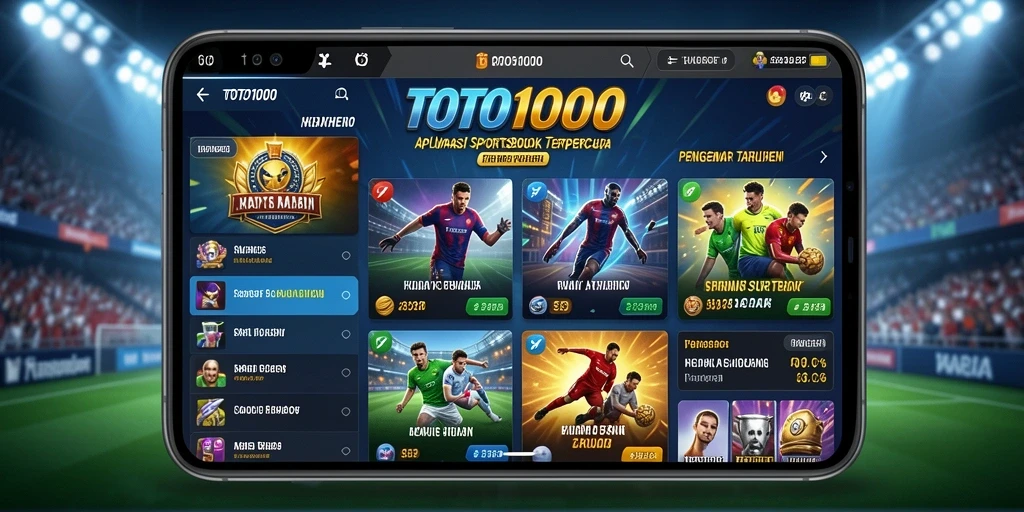 Tampilan gameplay TOTO1000 yang menarik untuk taruhan olahraga.
