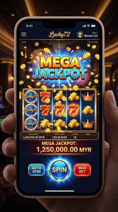 Proses pengunduhan aplikasi di lucky72 yang cepat dan aman.