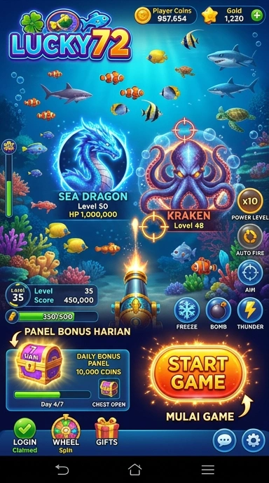 Berbagai pilihan aplikasi menarik di lucky72 yang siap diunduh.